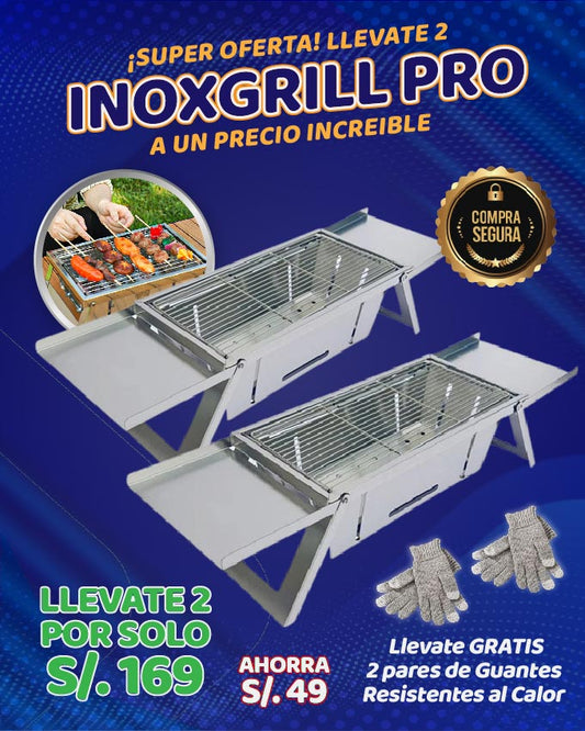 2 INOXGRILL PRO A UN SUPER PRECIO